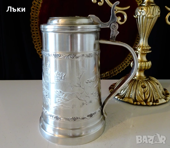 Калаена халба 1 кг.,лов на Глиган с кучета. , снимка 6 - Антикварни и старинни предмети - 54271584