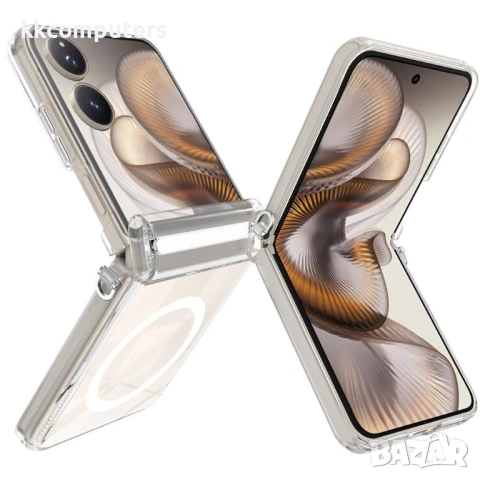 Xiaomi Mix Flip 2 калъф – магнитен, прозрачен PC, защита на пантата, протектор