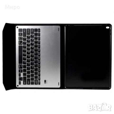 Безжична Bluetooth клавиатура и слим гръб за Apple iPad Pro 12,9" черна, снимка 3 - Таблети - 55265179