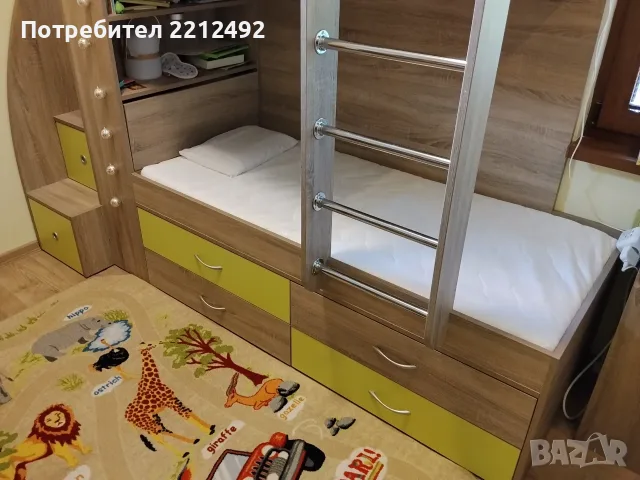 Двуетажно маломерно легло с матраци, снимка 6 - Спални и легла - 55602880
