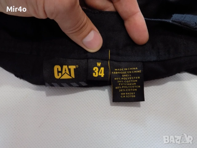 работен къс панталон caterpillar workwear гащета шорти екип долнище мъжки оригинал черен размер 34/М, снимка 6 - Спортни дрехи, екипи - 49915410