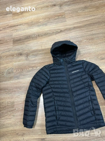 Дамска олекотена пухенка Peak Performance  Frost Pertex  700cuin Down Hood Jacket-Black , XS размер, снимка 4 - Якета - 54279156