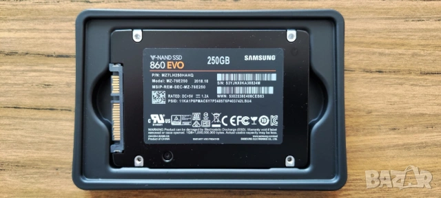 250Gb SSD, Samsung 860 EVO, снимка 4 - Твърди дискове - 54228046