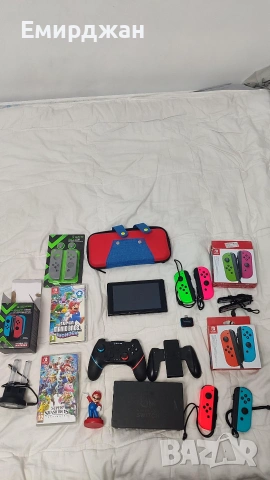 Nintendo Switch Нинтендо Суич Комплект, снимка 2 - Nintendo конзоли - 55064183