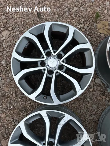4бр. Алуминиеви джанти с датчици от Mercedes C W205 17 цола., снимка 4 - Гуми и джанти - 55579672