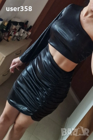 Ефектна черна рокля, снимка 3 - Рокли - 54288686