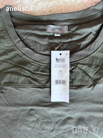 👕 Нова мъжка тениска George – XXL – С етикет – Купена от Англия, снимка 2 - Тениски - 55258080