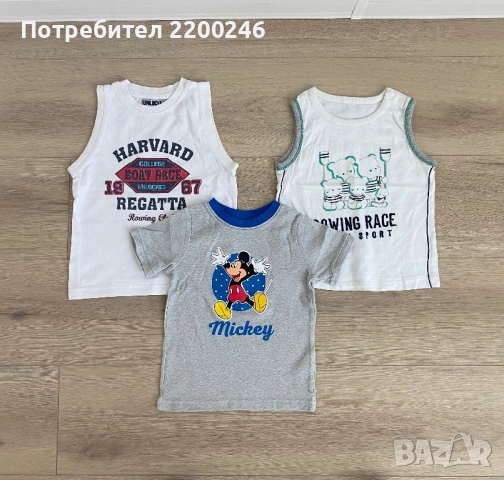Лот детски къси панталони и тениски размер 86 / 92, снимка 2 - Комплекти за бебе - 54710538