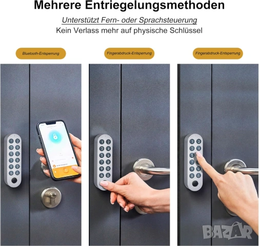Смарт брава Lockin G30 Keypad Pro WiFi с пръстов отпечатък - НОВА, снимка 5 - Други - 54569683