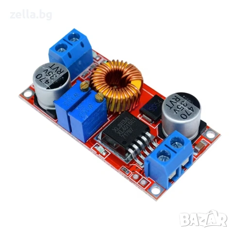 DC-DC Step-Down конвертор XL4015 5A с регулиране на напрежение и ток (CC/CV) 10394, снимка 6 - Друга електроника - 54692013