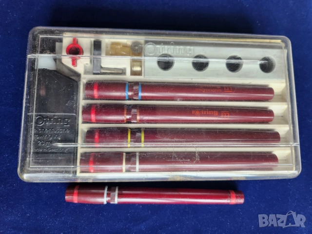 рапидографи немски Rotring mod.Micronorm 0,25/0,35/0,50/0,70 (+2,0)мм ,работещи,+ туш, снимка 5 - Ученически пособия, канцеларски материали - 54579290