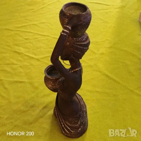 Фигурка, статуетка Африканско момиче. , снимка 4 - Статуетки - 55393344