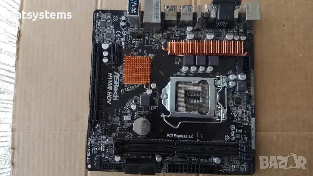 Дънна платка ASRock H110M-HDV R3.0 Socket LGA1151, снимка 4 - Дънни платки - 55345135