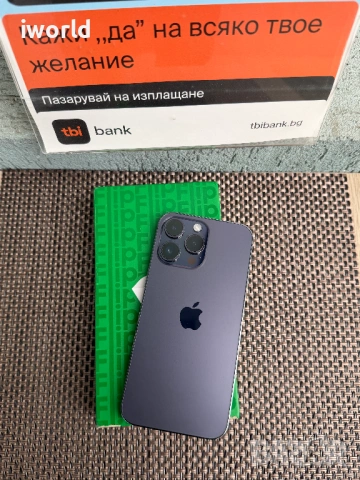 96% Battery⚠️ 256gb⚠️ iPhone 14 PRO MAX ❗️Лизинг от 18Е/мес ❗️deep purple, снимка 5 - Apple iPhone - 53962297