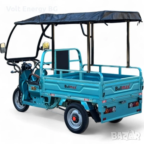 Селскостопанска CARGO товарна триколка 600кг. VOLT ELECTRIC BULLMAX S-800 с документи за регистрация, снимка 4 - Селскостопанска техника - 46103751