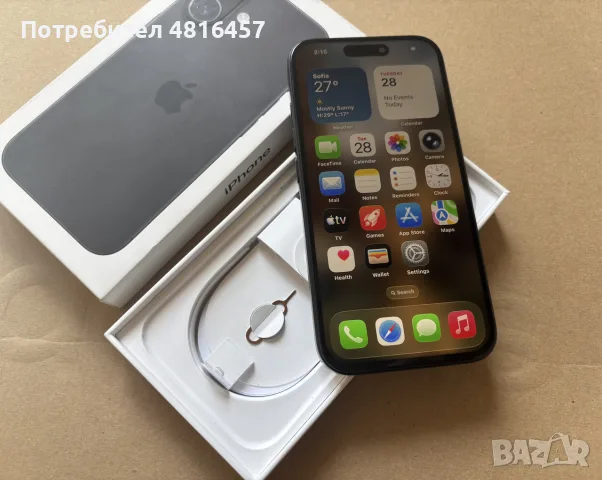 iPhone 16 128GB - Black , снимка 2 - Apple iPhone - 55459012