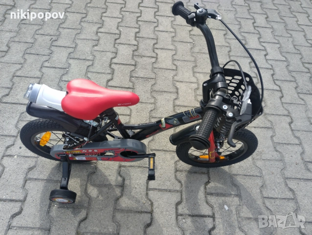 X Детски велосипед 14" ROBO черен, снимка 3 - Велосипеди - 54395057