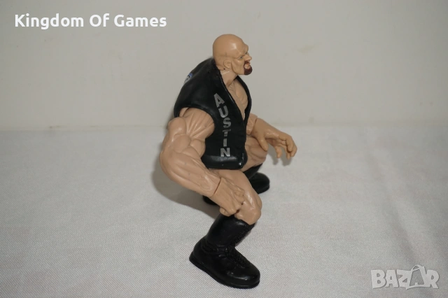 Рядка Колекционерска Фигура На Stone Cold Steeve Austin от 1998г Jakks Pacific, снимка 7 - Колекции - 54276214