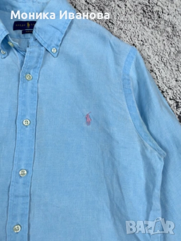 Polo Ralph Lauren 100% linen, снимка 3 - Ризи - 54421689