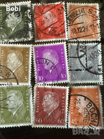 Пощенски марки Deutsches Reich 1926-33г, снимка 6 - Филателия - 55530398