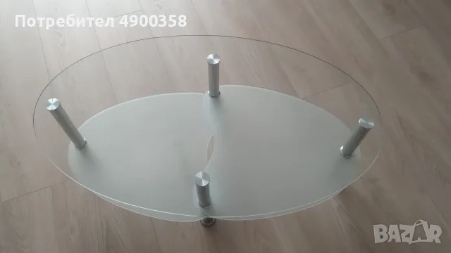 Холна маса. Стъклена. 100х60 см, снимка 3 - Маси - 55442337