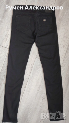 Дамск оригинални черни дънки ARMANI JEANS J28 р-р S EUR26, снимка 8 - Дънки - 54512562