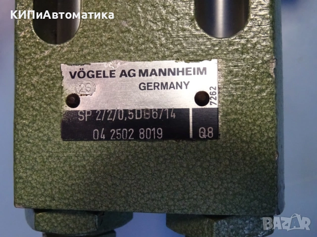 смазочна помпа VOGELE SP 2/2/0.5DB6/14 Centralized lubrication Pump, снимка 2 - Резервни части за машини - 54580007
