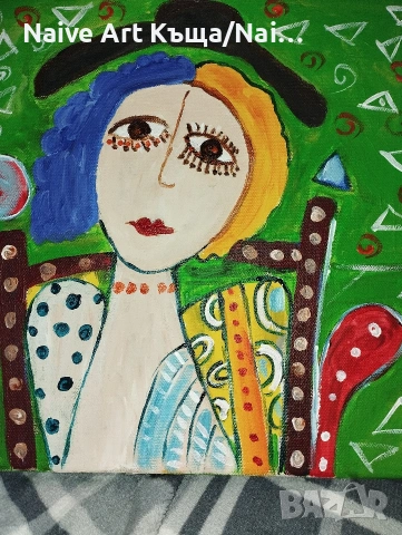 Картина платно маслени бои акрилни бои размер 32 / 32