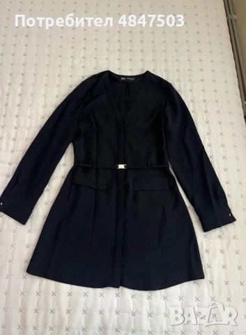 Официална черна рокля Zara, снимка 2 - Рокли - 54784673
