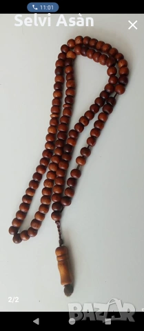 Броеница с дървени антибактериални мъниста 