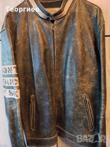 Мъжко кожено яке, снимка 4 - Якета - 54305166