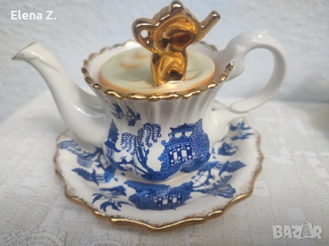 2 уникални чайника Cardew Royal Albert, Country Roses, Old Blue Willow, снимка 10 - Други - 54775710