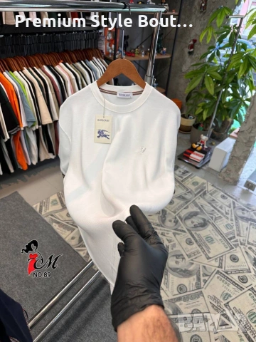 Мъжки памучни тениски emporio armani Burberry Hermes Calvin Klein , снимка 8 - Тениски - 54016051