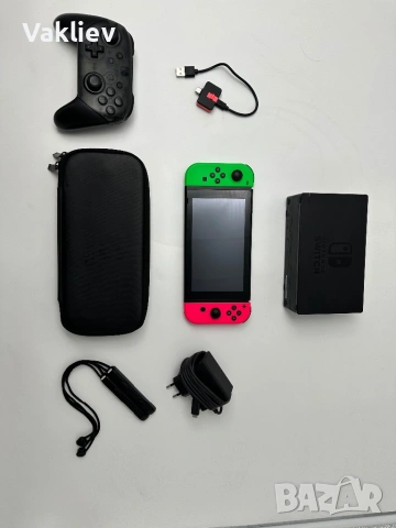Nintendo Switch V1 – Пълен комплект + RCM Loader, снимка 4 - Nintendo конзоли - 54340034