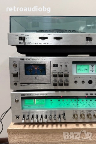 🔉Винтидж аудио сет ITT - ресийвър 8033, Дек 8021, грамофон 8012🔉, снимка 4 - Аудиосистеми - 54126649