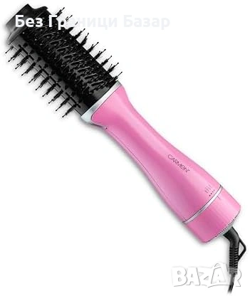 Нова Четка с горещ въздух 2 в 1 1300W керамично покритие розова 3 степени сешоар