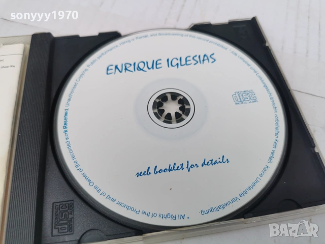 ENRIQUE IGLESIAS CD 0707261124H2E7R, снимка 7 - CD дискове - 55184719