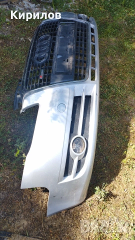 Предна броня за Audi A4 Avant B7 (2004 - 2007) светло сива, снимка 3 - Части - 55239353