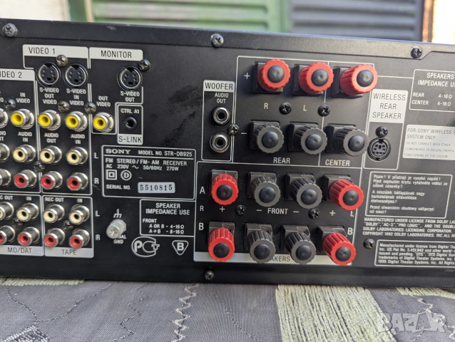 Sony STR DB925  Amplifier and Receiver, снимка 8 - Ресийвъри, усилватели, смесителни пултове - 50141910