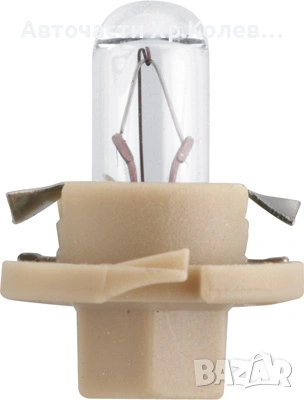 Автомобилна Крушка PHILIPS PBX4,12V,1,5W,тип фасунга:B8,4D,линия:Standard № 12627CP