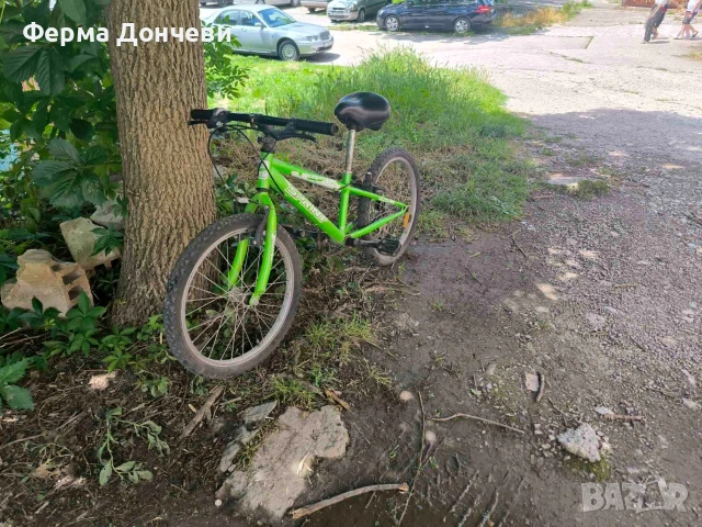 Детски велосипед 20 цола зелен, снимка 2 - Велосипеди - 54940486