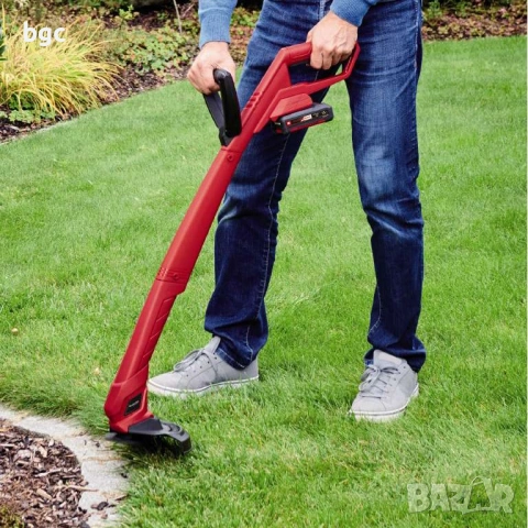 Einhell 18V Акумулаторна Ел Коса Тример Косачка за трева Ширина на рязане 24 см, Скорост на ножа 850, снимка 4 - Градинска техника - 55093959