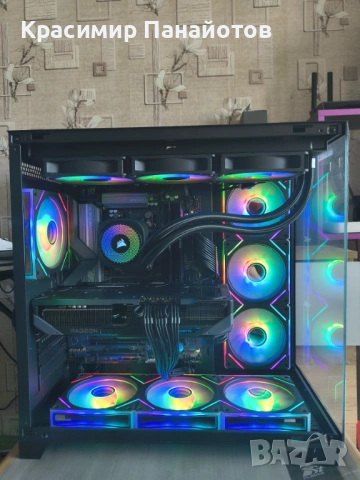 ЧИСТО НОВ! Геймърски компютър - R7 9850X3D / 32GB 6400MHz / RX 9070 XT 16GB / 2TB NVME / 1000W