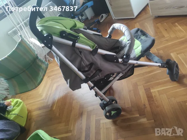 2бр детски колички-лятна и зимна която става и на лятна, с пмпащи се гуми в много добро състояние, к, снимка 13 - Детски колички - 55397041