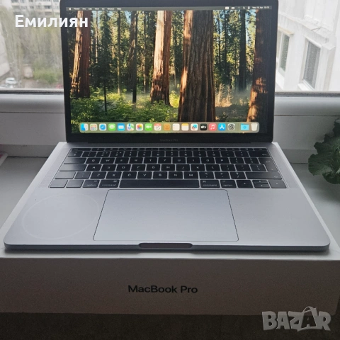 Macbook Pro 13  2 TB ports, Mac OS Sequoia, добро състояние и батерия