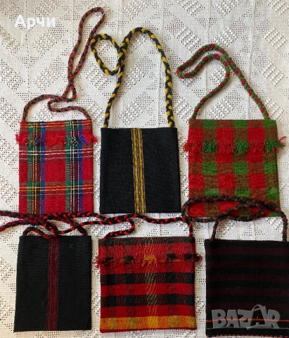 Малки торбички от автентично ръчно тъкани платове, снимка 2 - Антикварни и старинни предмети - 46839425