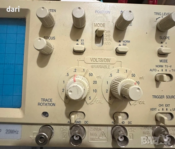 Осцилоскоп  Goldstar , снимка 2 - Друга електроника - 54009877