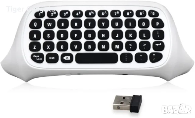 Безжична QWERTY клавиатура DOBE 2.4G за Xbox One S, Xbox Series X и Series S, Бяла, снимка 2 - Аксесоари - 55324727