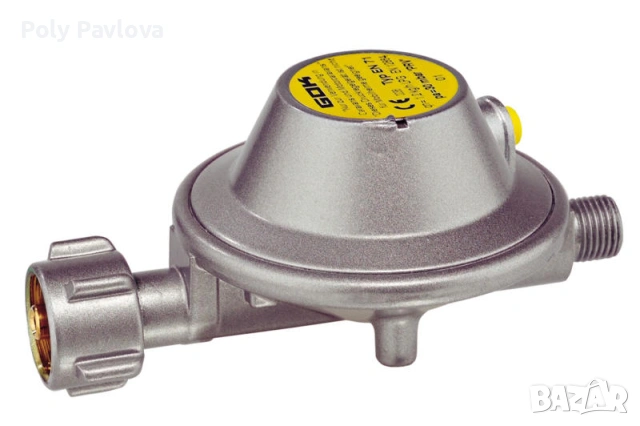Редуцир-вентил ъглов GOK - 30 mbar 1.2kg/h  с присъединителна резба G1/4"L