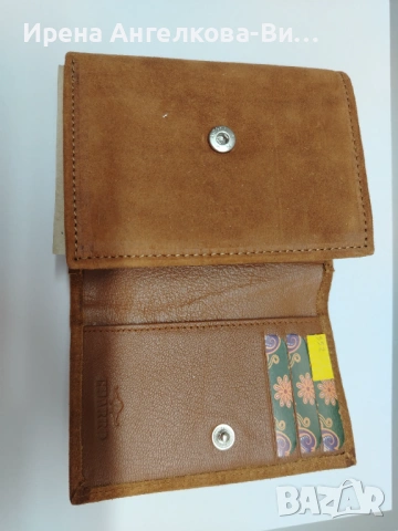 Дамско портмоне естествена кожа, снимка 6 - Портфейли, портмонета - 54110656